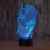 SmartEra® Two Face Man Joker und Batman 3D Abstrakt Visuelle 7 Arten von Farben ändern Touch Tasten USB Schreibtischlampe