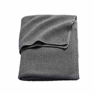 Sonnenstrasse 11 2733062 Babydecke / Kuscheldecke / Strickdecke Mini Relief, 75 x 100 cm, Grau