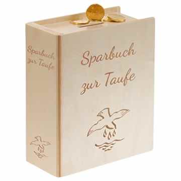 Sparbuch zur Taufe – Taufgeschenke für Jungen und Mädchen von Paten – ein schönes Geldgeschenk zur Taufe (Natur)