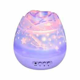 Stern LED Nachtlicht Mond Lampe, Fetta Weihnachtsgeschenk Beleuchtung 360 Grad Romantische Lampe mit USB für Kinderzimmer,Schlafzimmer, Geburtstag und Kinder Weihnachten Geschenk (A lila)