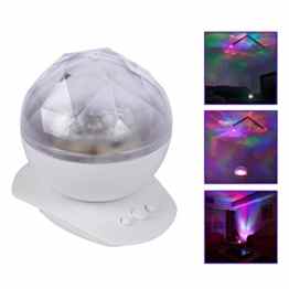 Sternenhimmel Projektor ICOCO 360 Grad 4 LED-Korne Romantische Nacht Lampe Tischlampe drehbar Sterne Projektionslampe für Haus, Schlafzimmer, Kinder Zimmer, Weihnachten, Hochzeit, Geburtstag