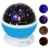 Sternenhimmel Projektor, Ubegood 360 Grad drehbar Star Projektor Romantische Nacht Lampe Projektion 4 LED Wulst für Haus, Schlafzimmer, Kinder Zimmer, Hochzeit, Geburtstag, Parteien (Blau)