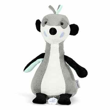 Sterntaler 6021622 – Spieluhr Elvis, L, grau/weiß/schwarz/mint