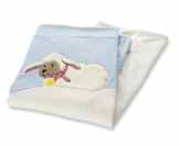 Sterntaler 90275 Schmusedecke Schaf, Microfleece, 100 x 75 cm