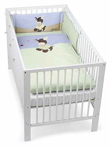 Sterntaler 9241564 Bett-Set Esel Emmi bestehend aus Bettwäsche und Nestchen