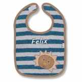 Sterntaler Lätzchen mit Namen bestickt Baby Geschenk zur Geburt Emmi Ella Hardy Edda Hanno Katharina Norbert Elvis Leo Emilie