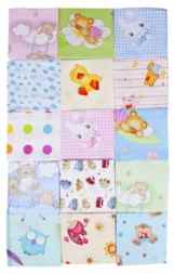 Stoffwindeln für Mädchen 7er Pack Mullwindeln, Schmusetücher bedruckt Spucktücher Neu Neue Design