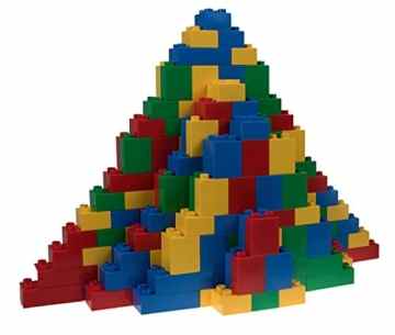 Strictly Briks Premium-Big Briks Blau, Grün, Rot, Gelb und Basic-Builder Set # 3-204 Stück Gebäude Brick Set – kompatibel mit allen gängigen Large Size Marken – große Pegs