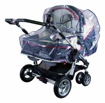 Sunnybaby 10098 – Regenverdeck mit Sichtfenstern für Zwillingskinderwagen