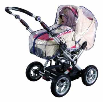 Sunnybaby 10595 – Regenverdeck mit Reißverschluss und Sichtfenster für Kinderwagen