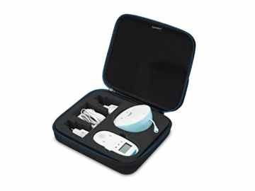 Supremery Tasche für Philips Avent SCD560-SCD565 Babyphone Schutz Hülle Case Reisetasche mit Reißverschluss – Wasserabweisend in Schwarz