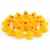 SwirlColor Packung mit 20 Stück Gummi Schwimmdock gelbe Enten Bad Spielzeug für Baby Bathtime
