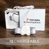 TEQIN Herzform Volles Feat – Ultimate Bedwetting Alarm Feuchtigkeitssensor mit Sound und Vibration Training Pot für Kinder Jungen Mädchen