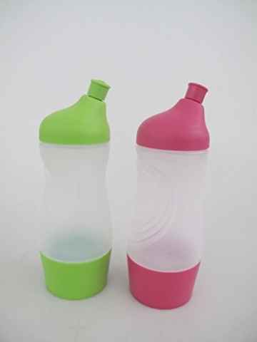 TUPPERWARE Sportfreund klein 415 ml Grün, Pink C93 Trinkflasche Sportflasche