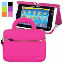 Tablet Schutzhülle, Evecase Neopren Tablet Schutzhülle mit Griff für Dragon Touch Lenovo Vtech Innotab und mehr Tablet bis 10 Zoll – Hot Pink