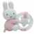 Tiamo Hase Miffy rosa Rassel Baby Ringrassel mit Plüschfigur