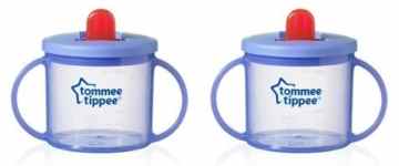 Tommee Tippee First Cup Schnabeltassen, Blau, 2 Stück