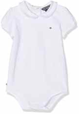 Tommy Hilfiger Unisex Baby Body Kn0kn00620, Weiß (Classic White), 80