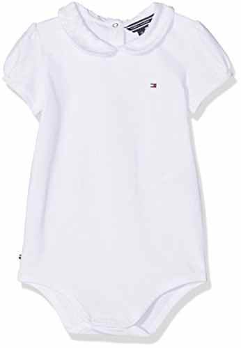 Tommy Hilfiger Unisex Baby Body Kn0kn00620, Weiß (Classic White), 80