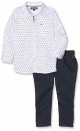 Tommy Hilfiger Unisex Baby Kleidung Kn0kn00616, Weiß (Classic White), 80