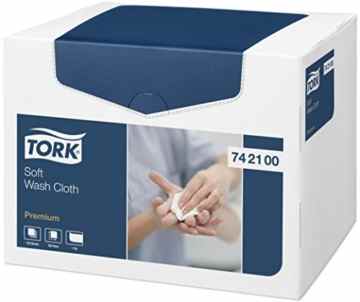 Tork weiches Waschtuch Premium 1-lagig / extra weiche Pflegetücher für die Pflege von Patienten