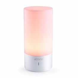 Touch Sensor Bunt Atmosphäre Emotionale Nacht Licht, ICOCO Dimmbares Bedside Lampe Tischlampe Schreibtischlampe RGB Schreibtisch Licht Nachttischlampe für Kinderzimmer&Schlafzimmer
