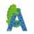 Trudi 81601 – Sevi Tierbuchstabe Alligator A hellblau