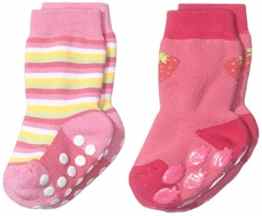 Twins Baby – Mädchen ABS Socken im 2er Pack