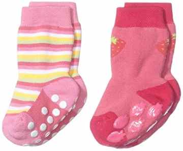 Twins Baby – Mädchen ABS Socken im 2er Pack