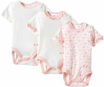 Twins Baby – Mädchen Kurzarm-Body im 3er Pack „Blümchen“