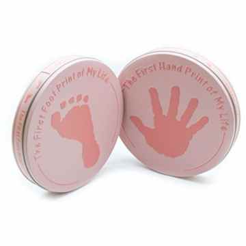 UMOI 2x für Baby Handabdruck und Fußabdruck aus Modelliermasse als ewiges Andenken und schönstes Babygeschenk, Gipsabdruck Set