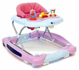 United Kids 902005 Baby Walker mit Wippfunktion plus Musik, rosa