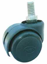 Ustar Beweglicher Drehstuhl PPCP Twin Castor Wheel 176-lb Tragfähigkeit-8 Stk