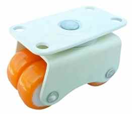 Ustar HDPE Vierradrolle 661- lb Tragfähigkeit Set von 8 Stück