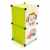 VENKON – Kinderzimmer Steckschrank Frei Gestaltbares DYI Steckregal System Regalschrank: 2-Module-Set, grün