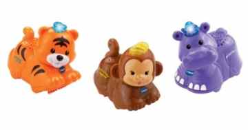 VTech 80-215334 – Tip Tap Baby Tiere, Set 2 – Tiger, Affe und Nilpferd