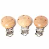 VWH Schnuller clips holz, 5 Stück