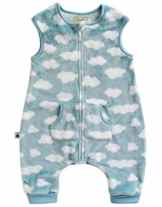 Vaenait Baby 80-110 Jungen Ultrasoft Mikrofaser Schlafsack dicke Decke fuer Winter Microfiber Cloud Mint