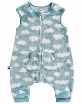 Vaenait Baby 80-110 Jungen Ultrasoft Mikrofaser Schlafsack dicke Decke fuer Winter Microfiber Cloud Mint