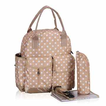 Veevan Mummy Gestreift Wickeltasche Tote Handtasche