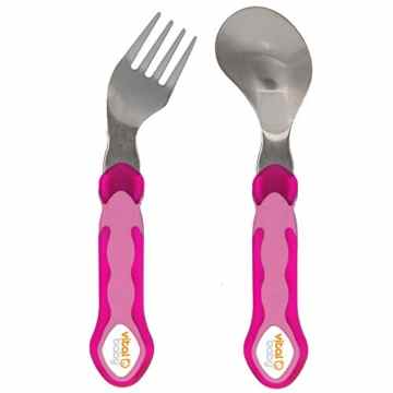 Vital Innovations 492051-01 Ergonomisches Besteckset Stainless Steel, ab 12 Monaten