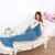 Warm und weich Meerjungfrau Schwanz Decke von aiqi, Handwerk Crochet Snuggle Cozy Fleece Sofa Bett Schlafsäcke, ideal Geschenke für Familienmitglieder oder Freunde – 70.8 * 34.5inch – Classic Lake Blue