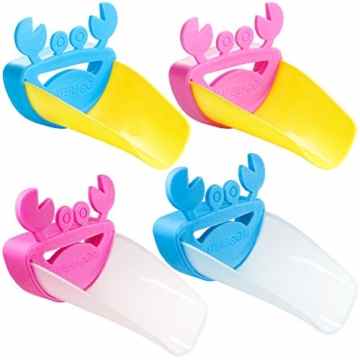 Wasserhahn Extender – IHUIXINHE 4 PCS Spüle Griff Extender, Safe Wasserhahn Verlängerung Attachment und hervorragende Waschlösung für Kleinkinder, Kinder, Babys