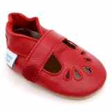 Weiche Baby Lederschuhe – Dotty Fish – T-bar Schuhe für Jungen und Mädchen