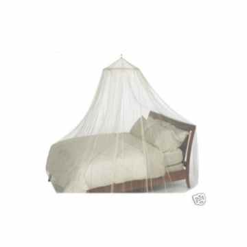 Weißes Moskitonetz für Einzelbett – ohne Hautreizung