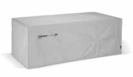 Wettertüte Premium 130 x 200 x 75 (BxLxH) Gartenmöbel Gartentisch Abdeckung Abdeckplane Schutzhülle mit UV Schutz, ohne PVC, wasserdicht, winddicht, atmungsaktiv, winterfest, frostsicher, Haube