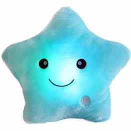 Wewill Kreatives leuchtendes LED-Nachtlicht-Funkeln-Stern-Formplüsch-Kissen-angefüllte Spielwaren-greller Stern