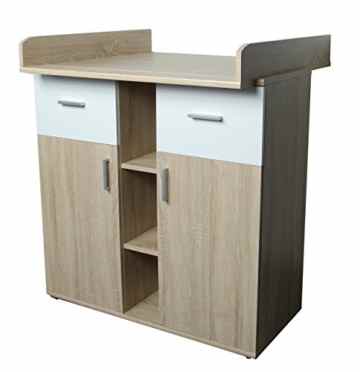 Wickelkommode, Wickeltisch in Sonoma-Eiche Dekor