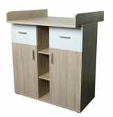 Wickelkommode, Wickeltisch in Sonoma-Eiche Dekor