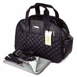 Wickeltasche Baninni Portofino aus Kunstleder, 12 Fächer+Thermofach+Unterlage+Kinderwagenhaken